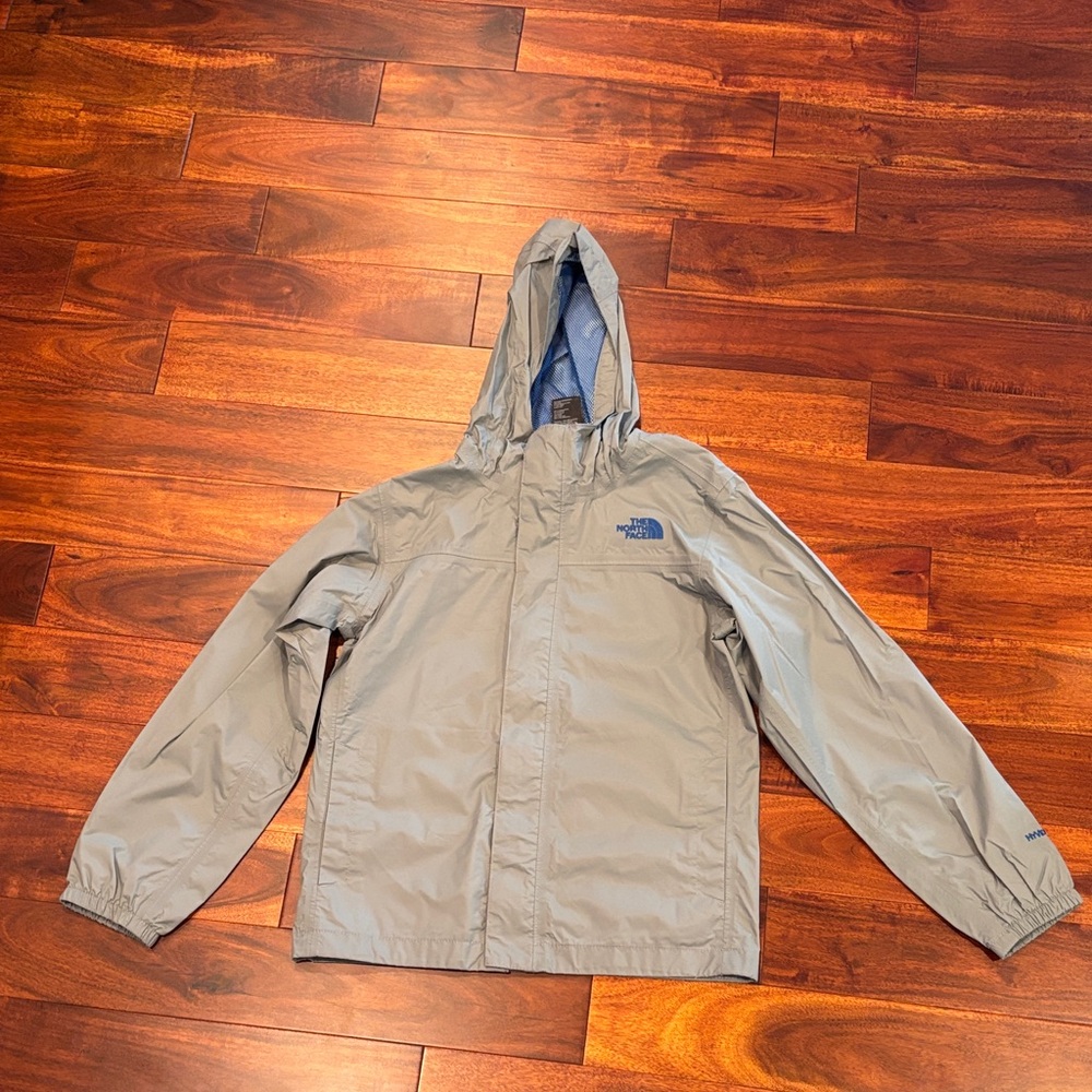 The North Face Gray Windbreaker/Rain Jacket